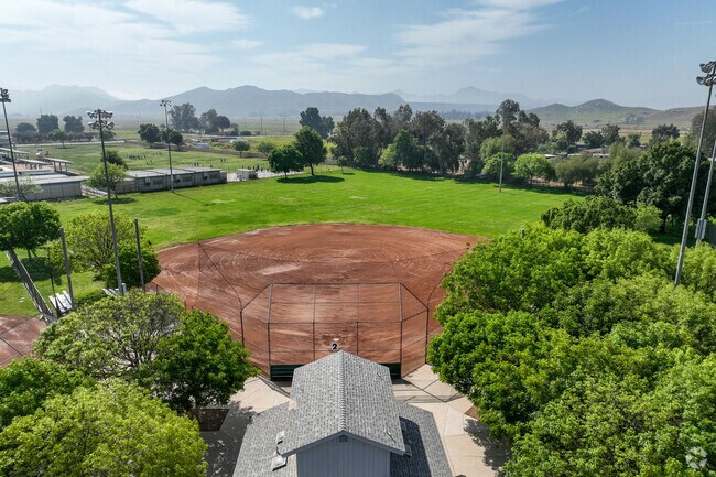 Baseball Field for Youth Leagues Seen at Winchester-Domenigoni Park in Winchester-San Jacinto.