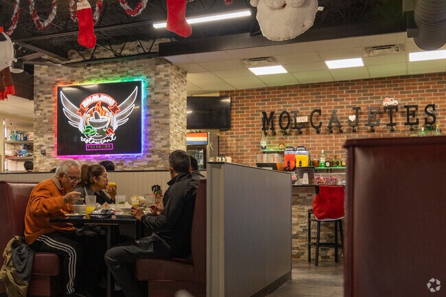 Molcjetes in Western Village is a fun and friendly atmosphere to grab lunch during work hours.