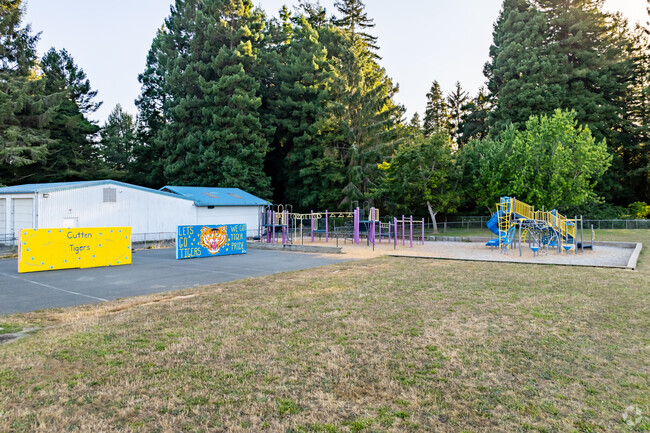 The playground at Cutten Elementary School is a lot of fun for students.