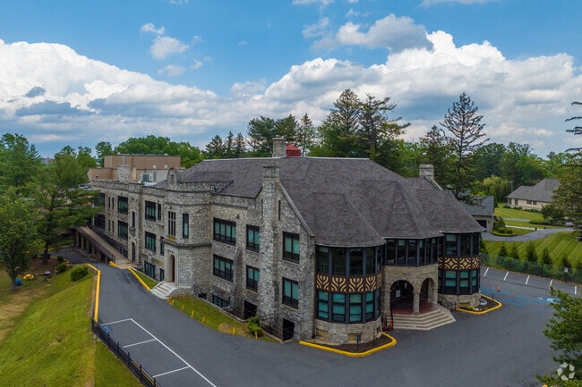 An aerial view of Alexis I. DuPont Middle School.