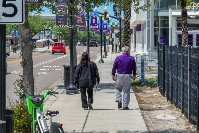 The Parramore community is right by the Orlando Business District and many people walk to work.