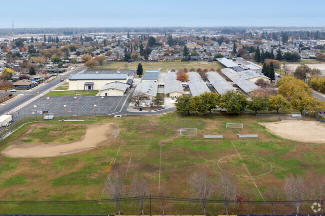 The sports fields at Cooper Middle School in Fresno.