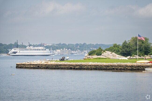 Take in stunning bay views with friends and family near Eastern Point Beach, CT.