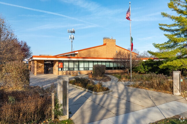 Foster Park features the Fleetwood Jourdain community center in Evanston.