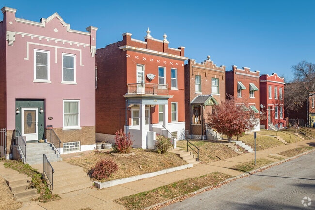 Find neat rows of townhomes in Fox Park.