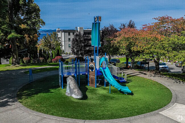 Wooten Park has a great playset for kids to enjoy up the age of 12.