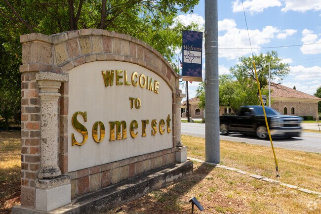 Somerset is a quaint country town located 20 minutes south of San Antonio, Texas.