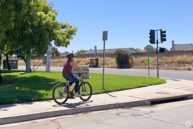 Biking through Orcutt is easy and fun.