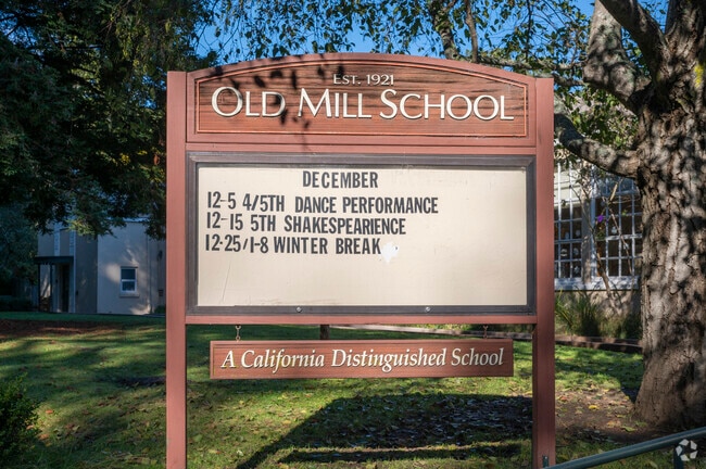 Old Mill Elementary School is a high rated school in Mill Valley.