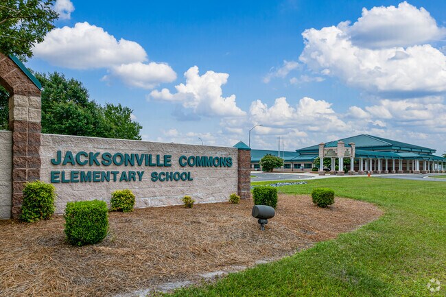 Jacksonville Commons Elementary School serves over 500 students in the Jacksonville area.