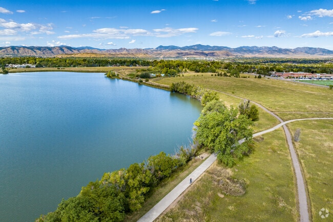 Relax at the large fishing lake in Crown Hill Park, located in Bel Aire.