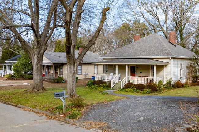 Whittier Mill Village's historic district boasts restored original homes on quaint plots.