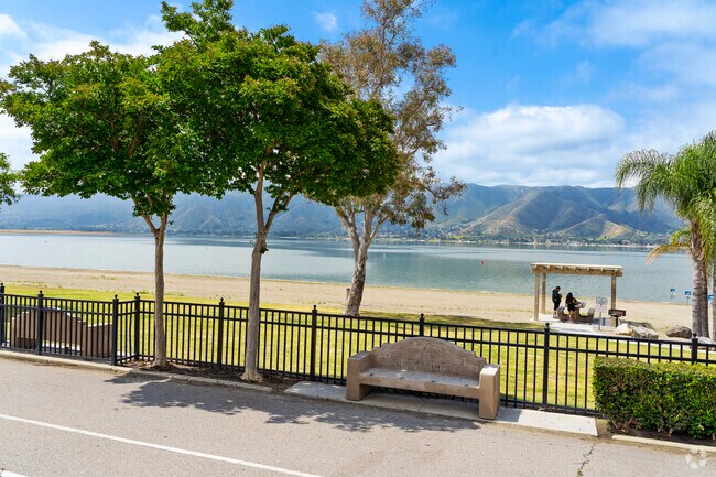 Enjoy an afternoon on the lake with the family in Lake Elsinore, about 30 miles from Home Gardens.