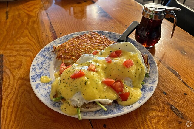 Enjoy classic bar fare at The Outpost, where they serve breakfast, lunch, and dinner.