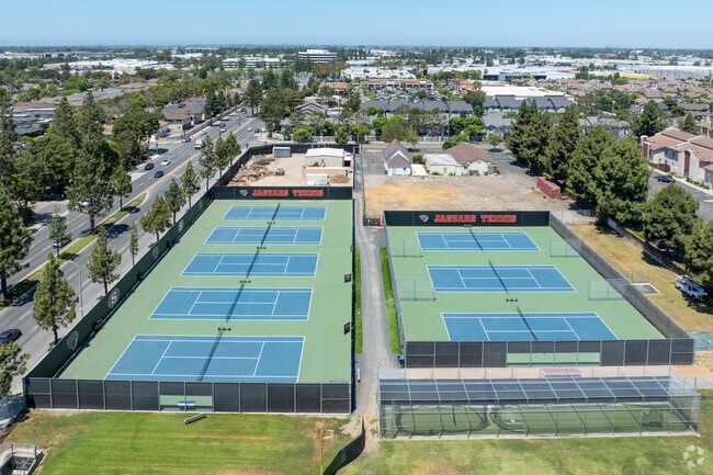 Tennis program offered at the Segerstrom High School.