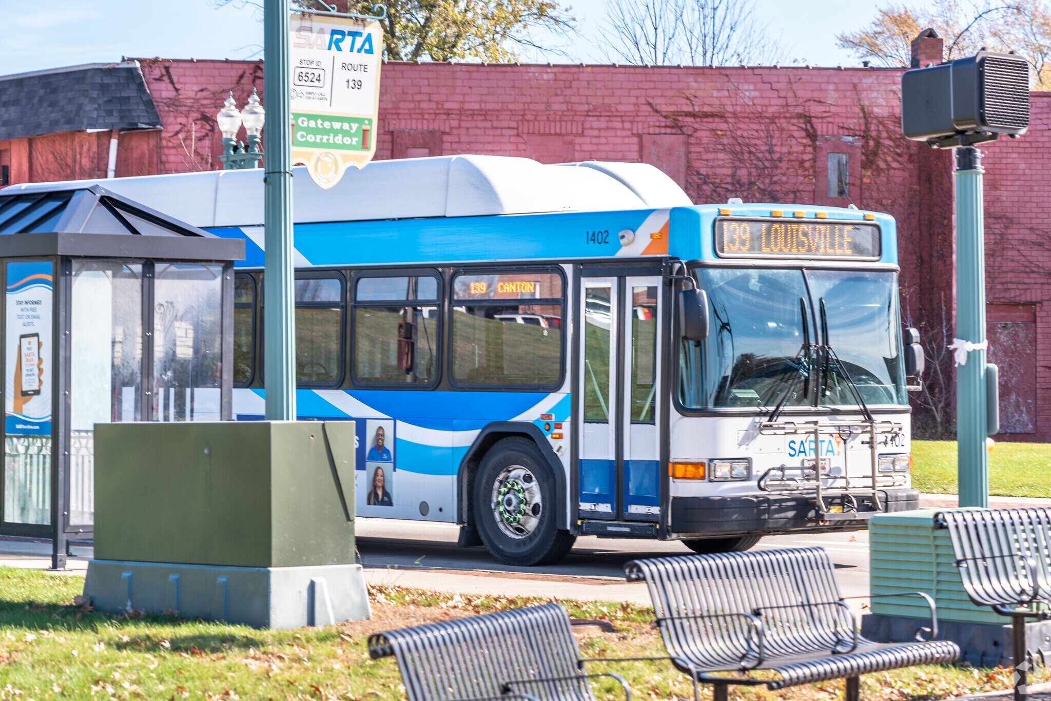Residents of Martindale Park can hop on a SARTA bus to downtown Canton.