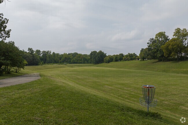 Brookside park features a disc golf course and other ammenitiies.
