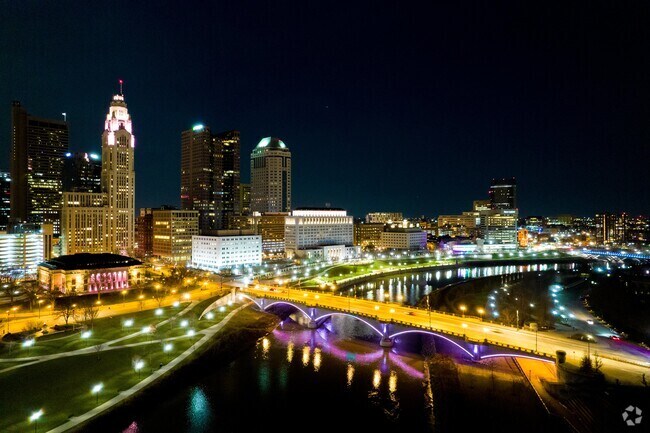 Downtown Columbus provides employment opportunities and evening entertainment to residents of Shepard.