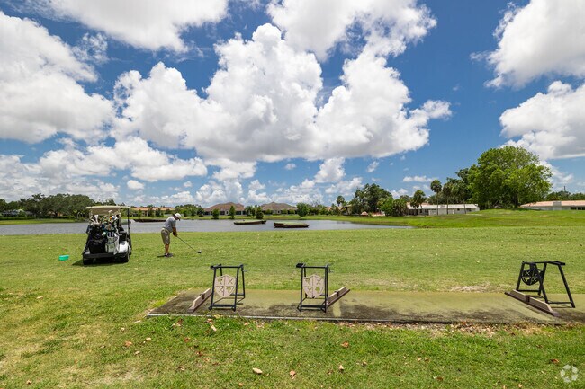 Southgate golfers can hone their skills at practice courses including a driving range.