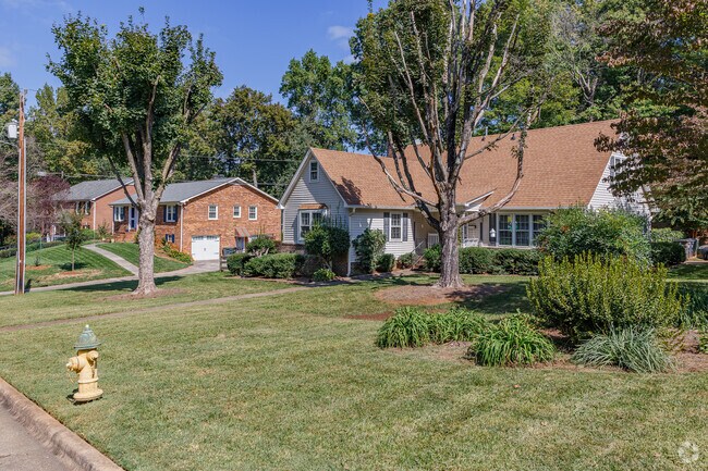 Foxhall, an established neighborhood, offers Craftsman and brick rancher homes.