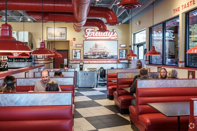 Juicy burgers and thick milkshakes are always on the menu at Freddy's in Birmingham.