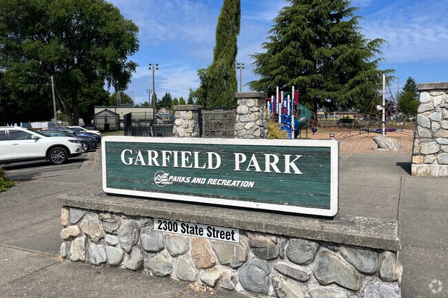 Garfield Park offers recreational activities for residents in Riverside.