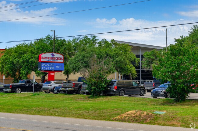 Jack C Hays High School is located on the rural edge of Buda.
