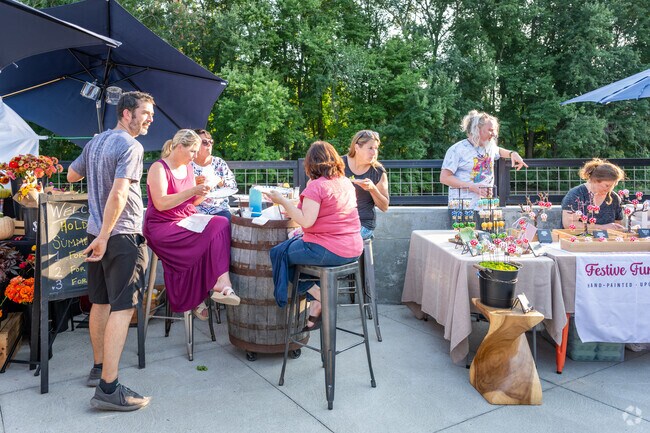 Local art, delicious drinks, and entertainment await visitors at Apponaug Brewery Market in Natick.