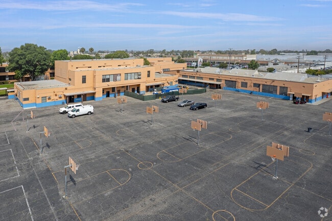 Wilmington Middle School STEAM Magnet features ample basketball courts.