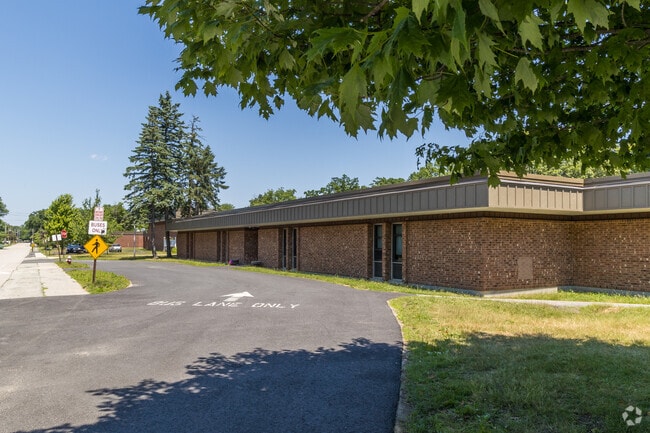 Right side of Norwood Elementary School in Cranston.