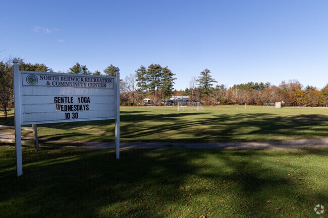 The North Berwick Recreation and Community Center has soccer fields and a playground.