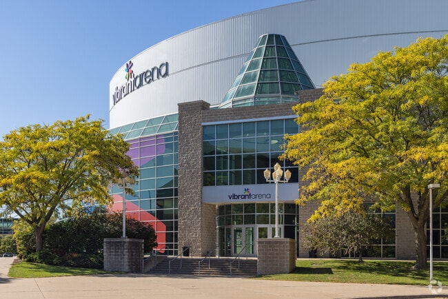 Vibrant Arena near Park Hill hosts concerts and live sporting events.