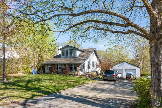A bungalow home with a spacious lot.