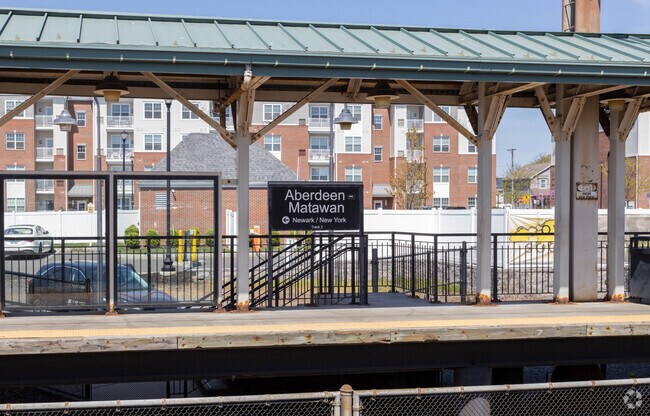 The Matawan-Aberdeen train station, just outside Cliffwood, provides service to New York.