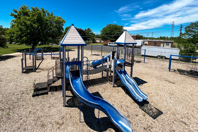 Children can use the playground at Inter-City Baptist School during recess.