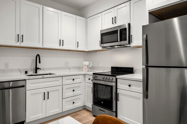 Newly renovated kitchen with a modern touch