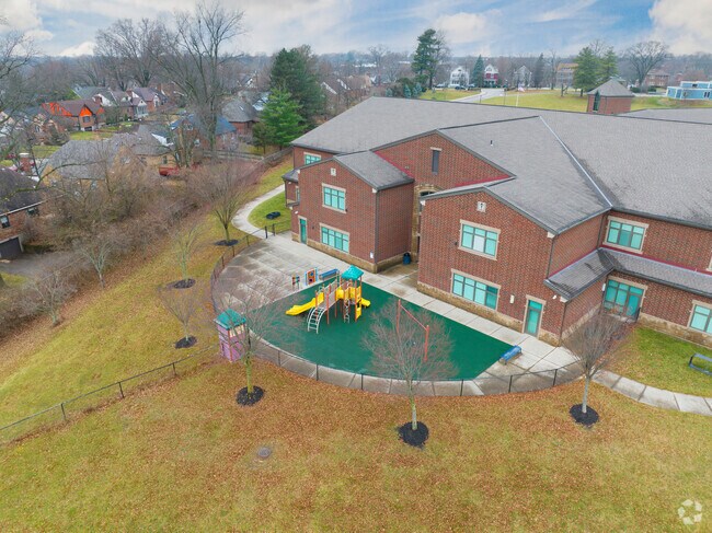 Students enjoy playing on the playground during recess.