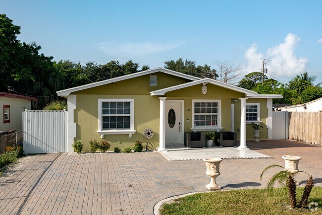 A modern Shotgun style home in the Pine Air neighborhood of Palm Springs, FL.