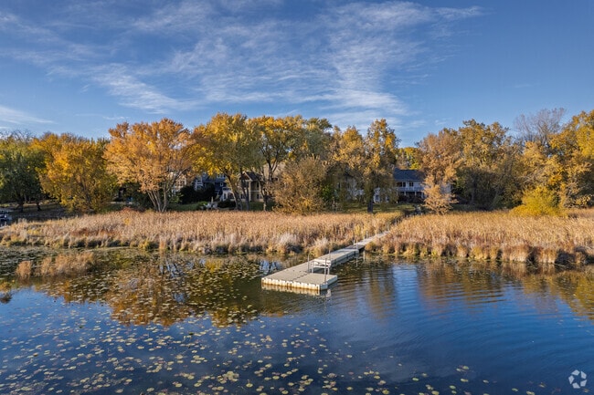 Some Lake Owasso residents enjoy aquatic activities from their private docks.