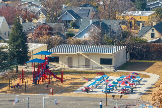 The playground at Heaton Elementary School in Fresno.