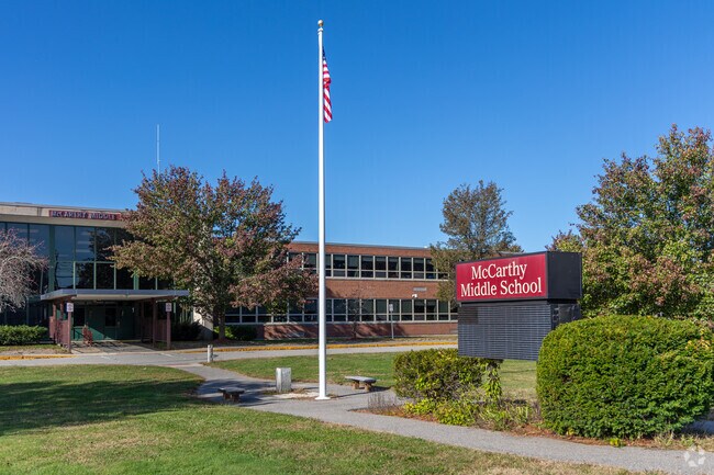 Mccarthy Middle School is located in the Westlands neighborhood of Chelsford Massachusetts.