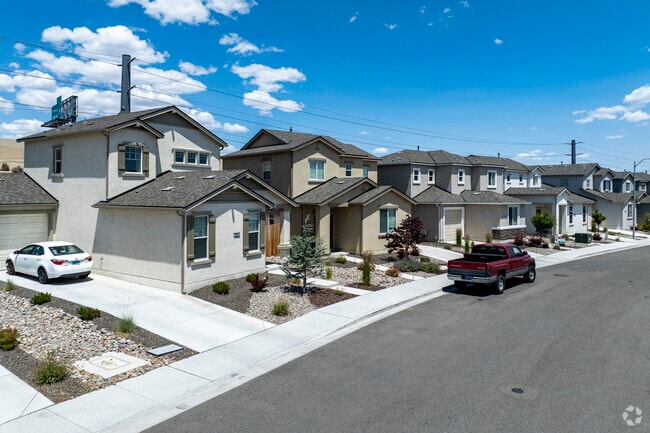Contemporary homes line Northridge streets with stucco facades and drought-tolerant yards.