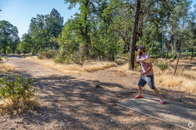 The disc golf course in Buckeye’s Buckeye Park is a nine-hole course.
