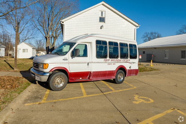 Troy Holiness School has a shuttle for church and school.