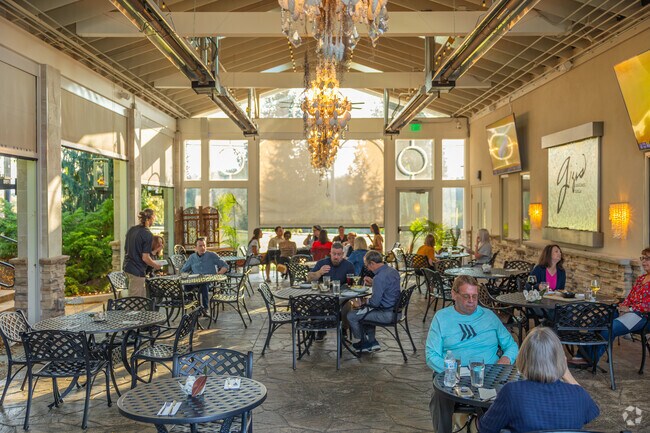 Rent out the covered patio in Ferguson Township at Gigi's Southern Table for private events.