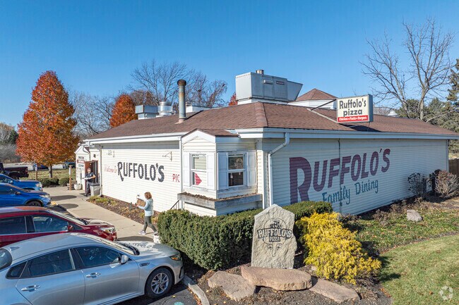 Stop in for a slice of hot pizza at Ruffolos Family Dining in Village of Pleasant Prairie.