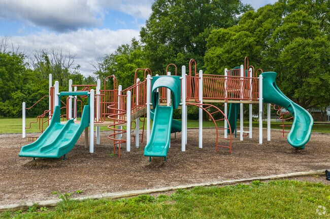 Students love the large playground during recess at John R. Downes Elementary in Newark.