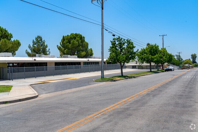 The Bus look to Compton Jr High is located on the North end of camput.