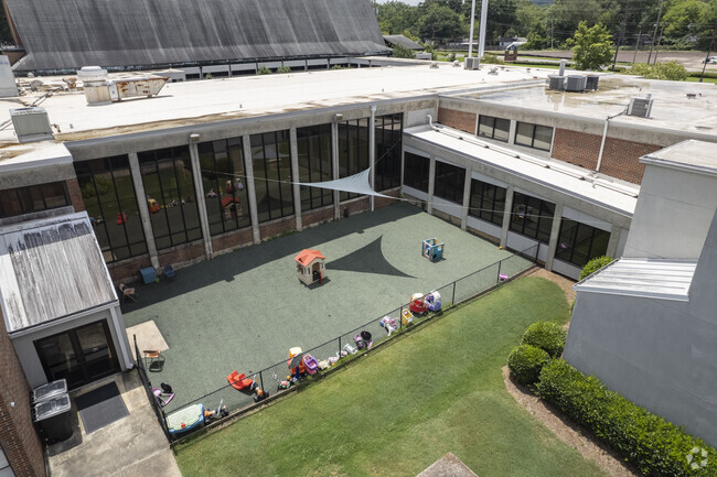 Mcelwain Christian Academy has a small play area for younger students.