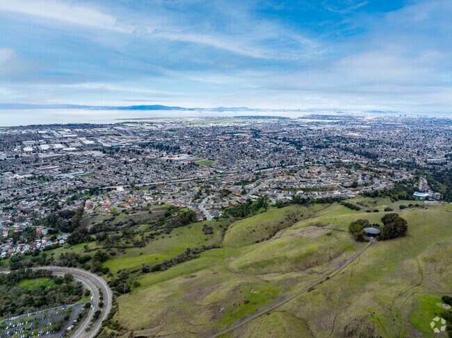 Bay-O-Vista neighborhood with view of the San Francisco Bay.